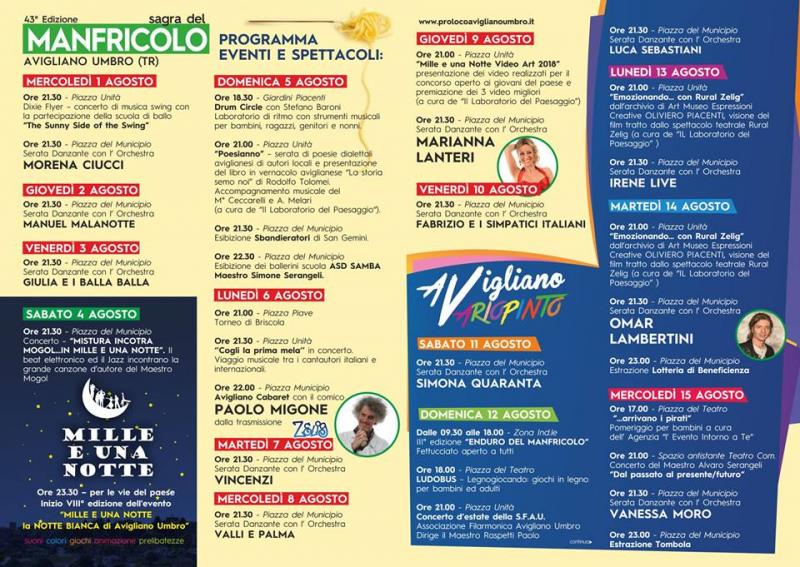 Sagra del Manfrincolo 2018