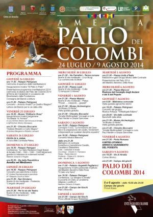 Programma del Palio dei Colombi di Amelia - 2014