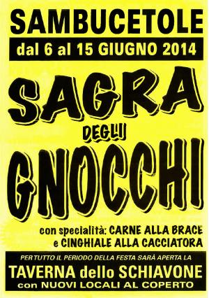 Sagra degli gnocchi - Sambucetole - taverna schiavone - pub sambuco