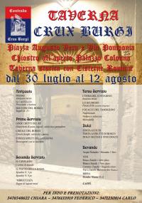 Menu della taverna Crux Burgi