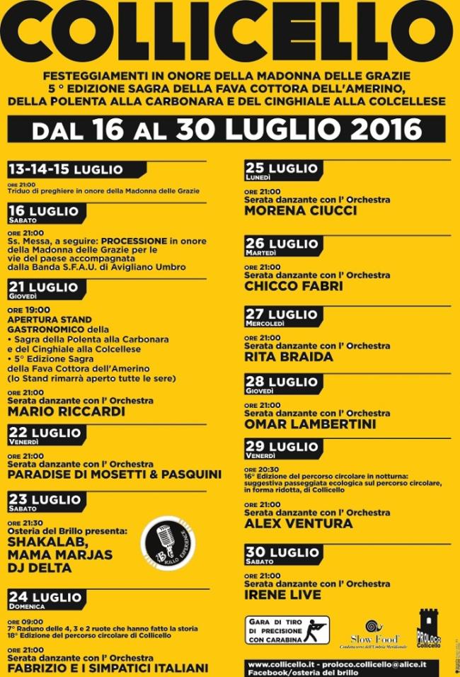 Sagra Fava cottora - Collicello 2016 - Amelia Terni Umbria