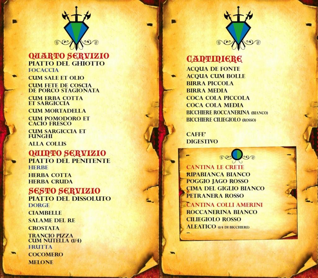 Menu della taverna Collis